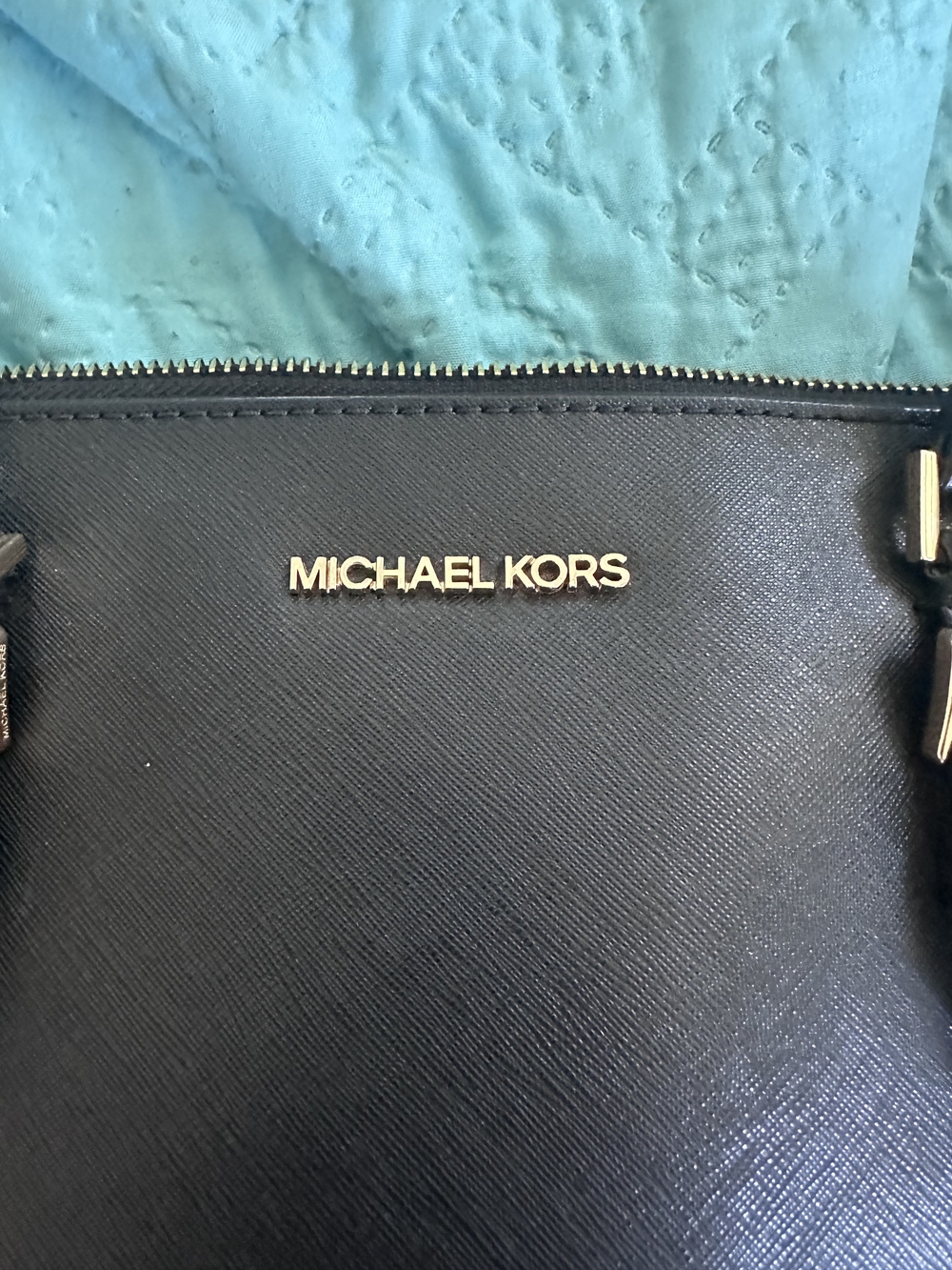 Michael Kors Black Saffiano Leather Tote Bag